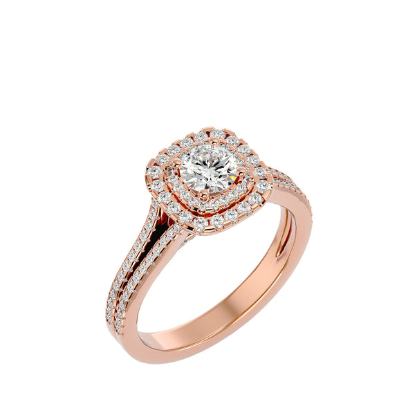 Sparkling Halo Promise Ring