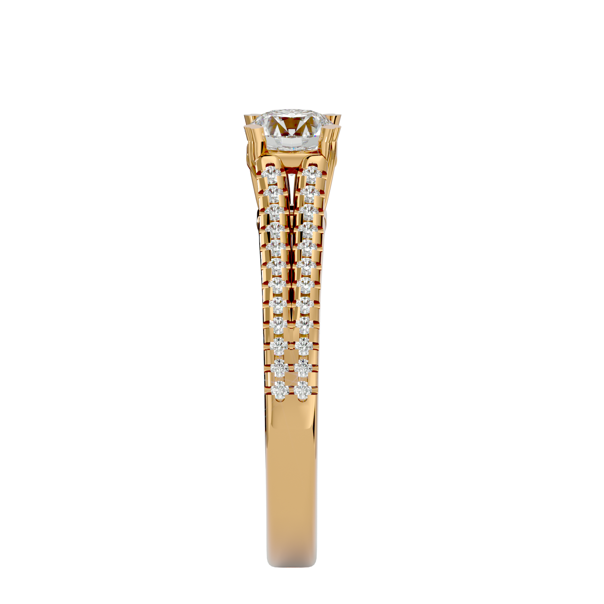 Romantic Gold Diamond Ring