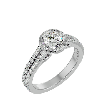 Twinkling Treasure Solitaire Womens Ring