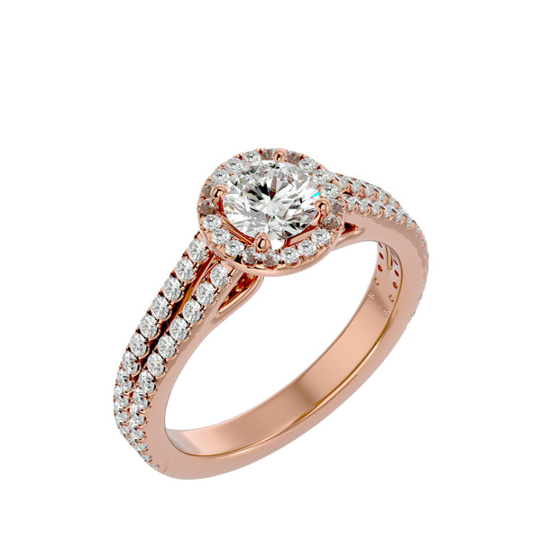 Handcrafted Diamond Ring with Elegant Detailing