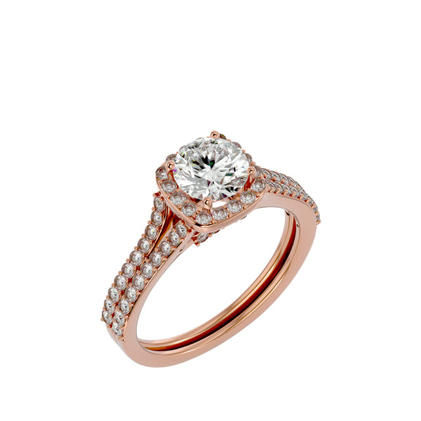 Statement Halo Engagement Ring