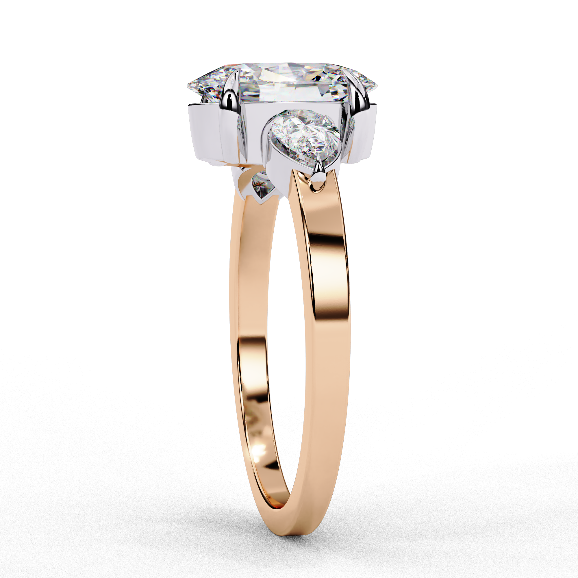 Timeless Three Stone  Diamond Ring