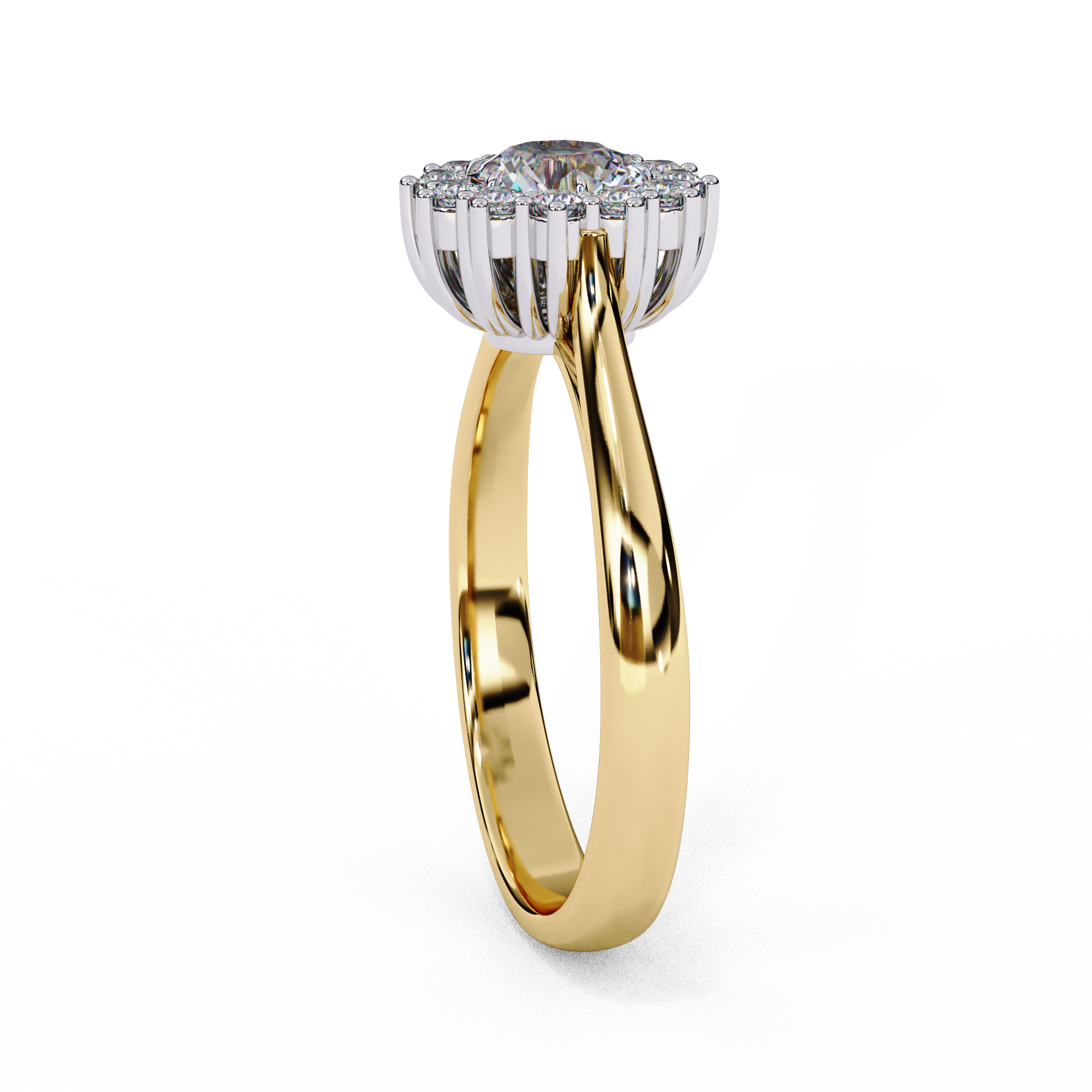 Timeless Devotion Round Halo Ring