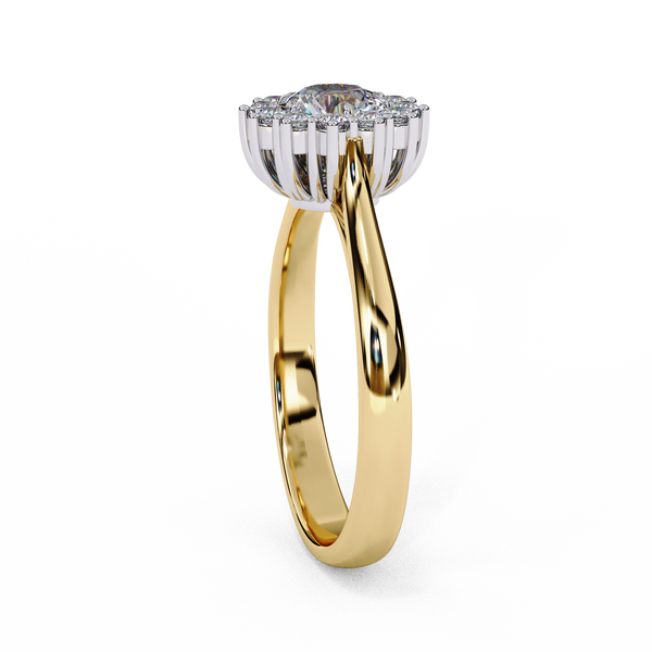 Timeless Devotion Round Halo Ring