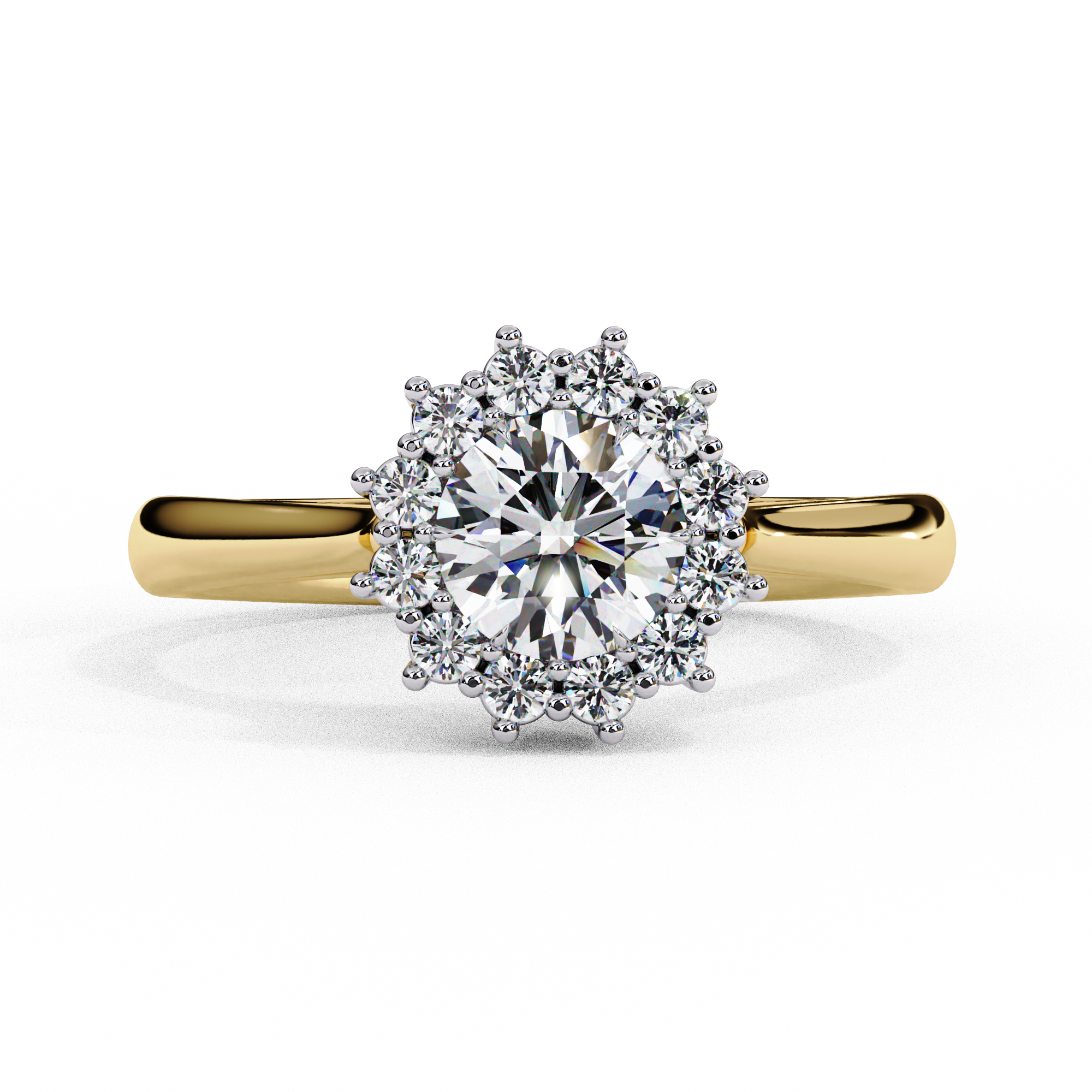 Timeless Devotion Round Halo Ring