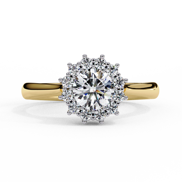 Timeless Devotion Round Halo Ring