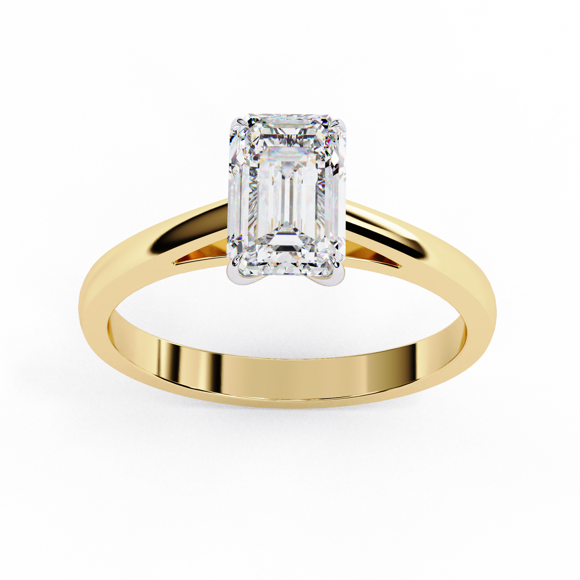 Endless Grace Emerald Solitaire Ring