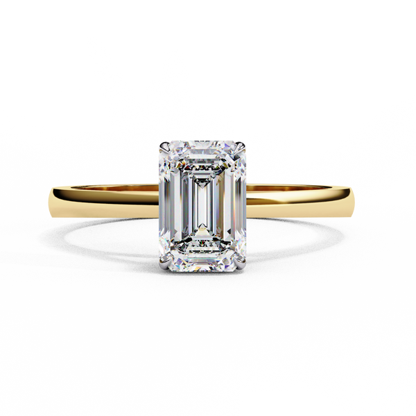 Endless Grace Emerald Solitaire Ring