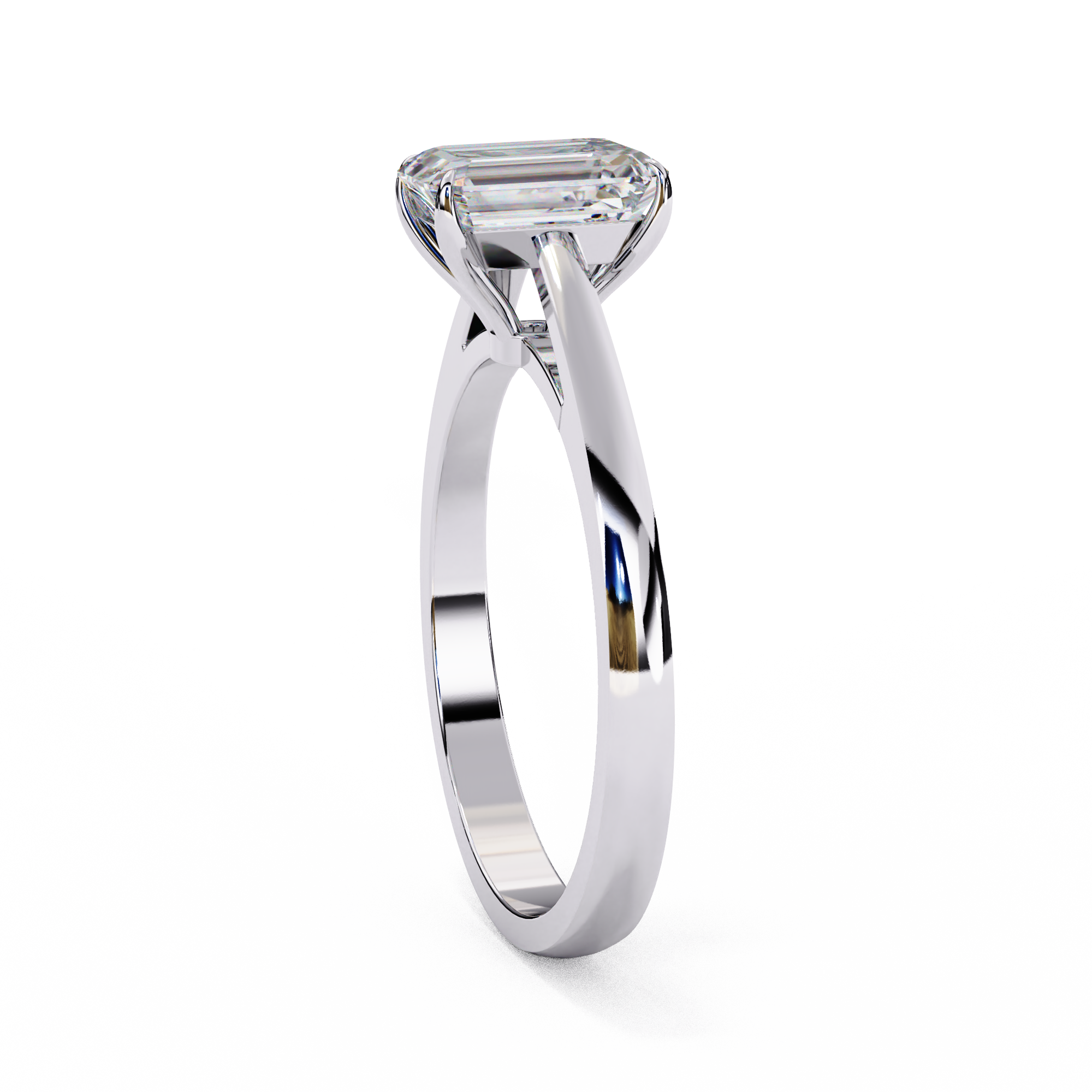 Endless Grace Emerald Solitaire Ring