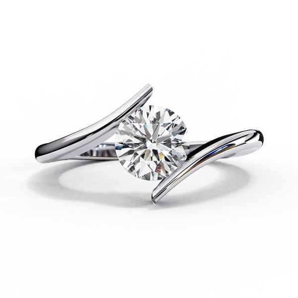 Celestial Embrace Solitaire Ring