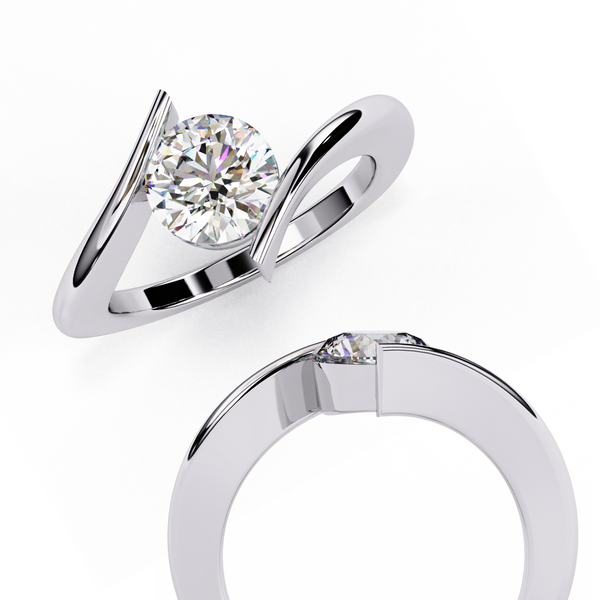 Celestial Embrace Solitaire Ring