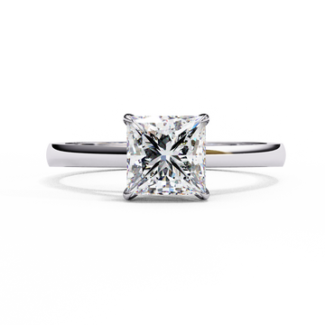 Regal Radiance Princess-Cut Solitaire Ring