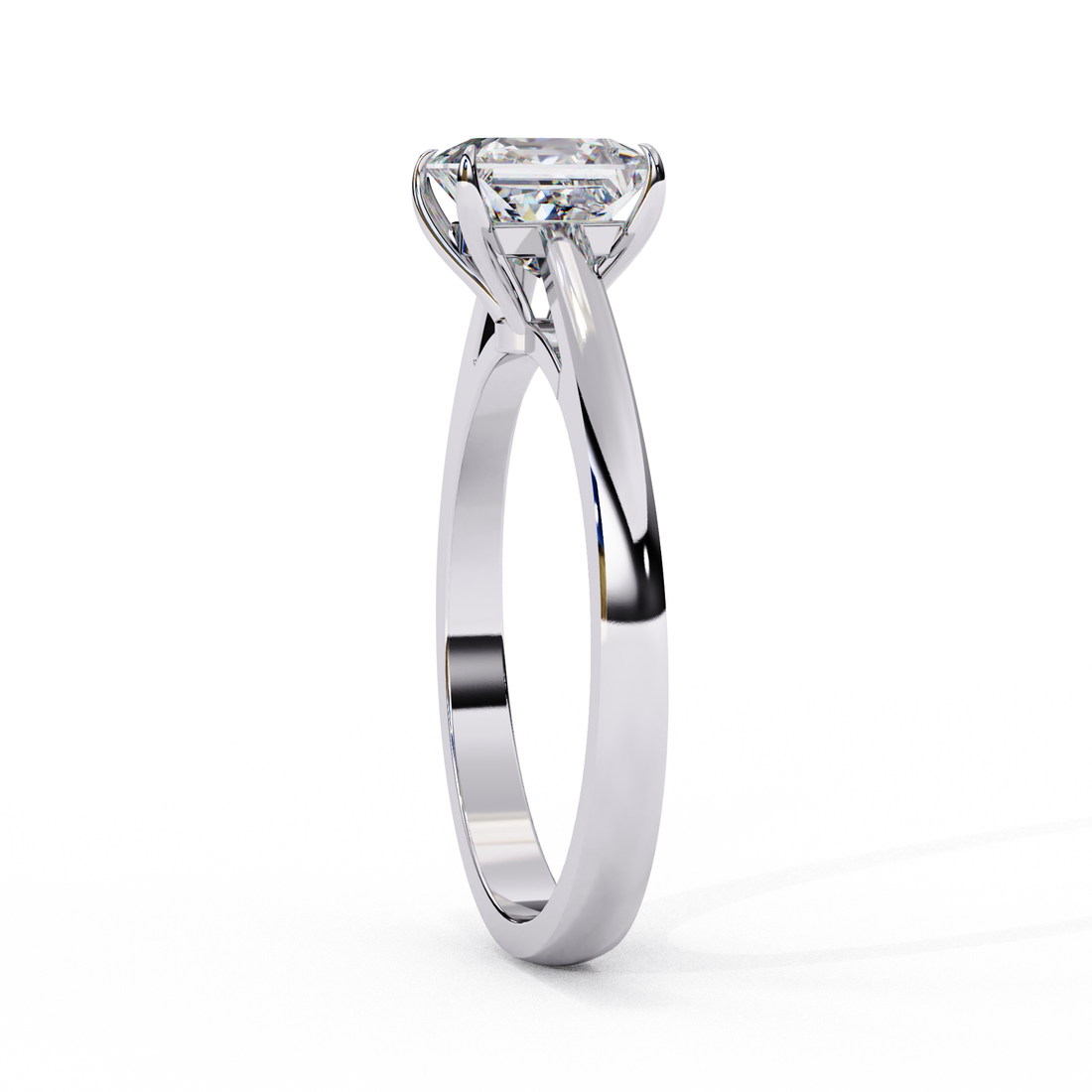 Regal Radiance Princess-Cut Solitaire Ring