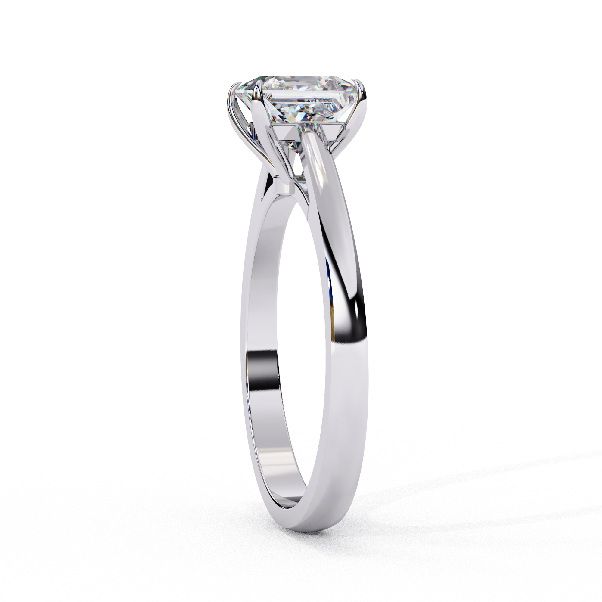 Regal Radiance Princess-Cut Solitaire Ring