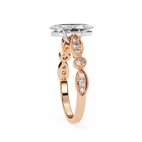 Marquise Diamond Vintage Inspired Ring