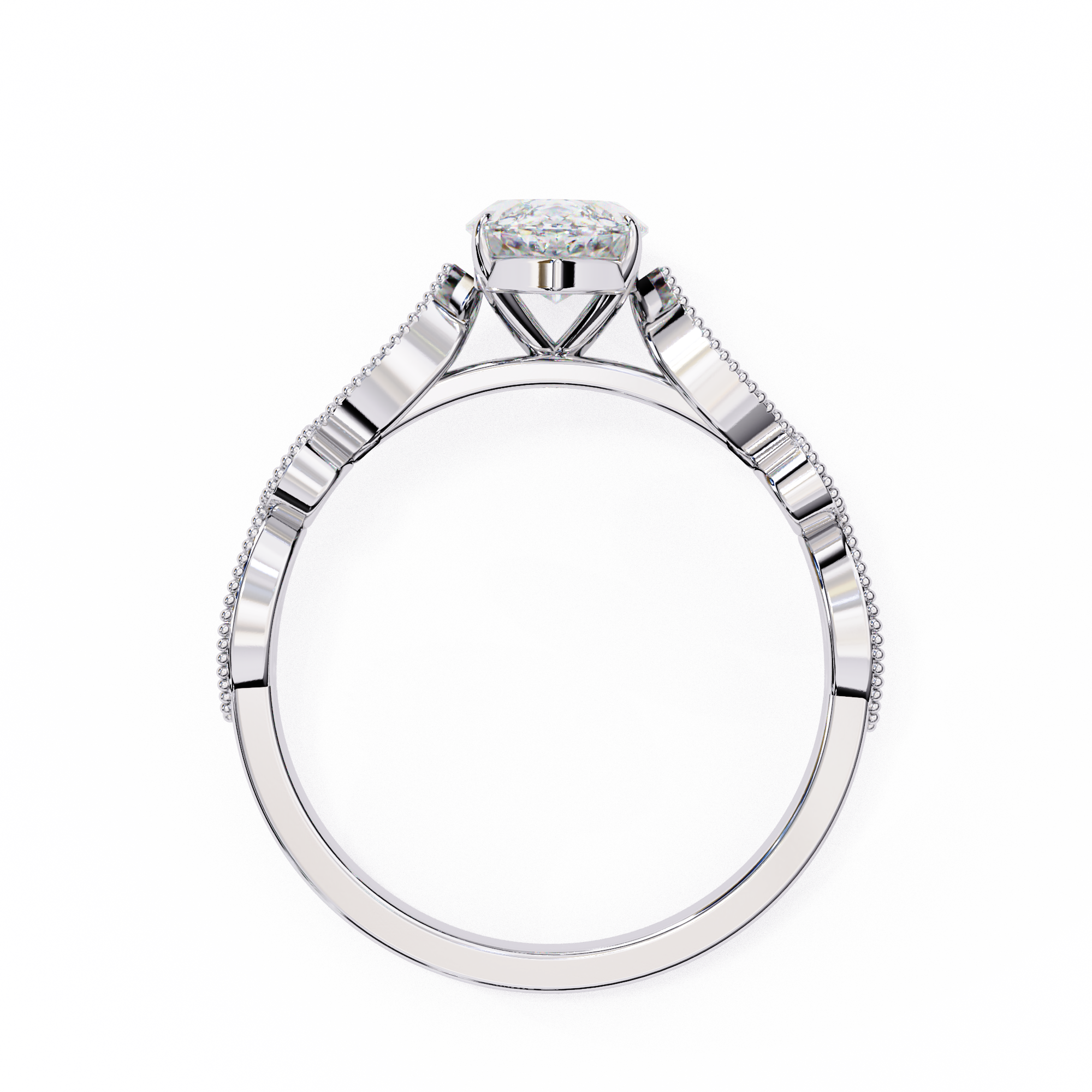 Marquise Diamond Vintage Inspired Ring