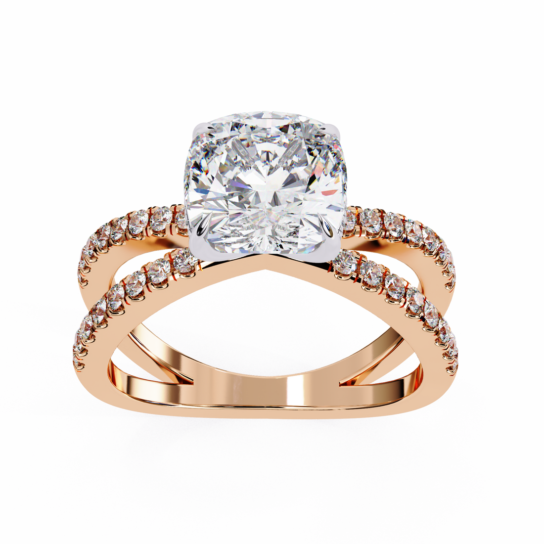 Hearts On Fire Camilla Criss-Cross Diamond Engagement Ring