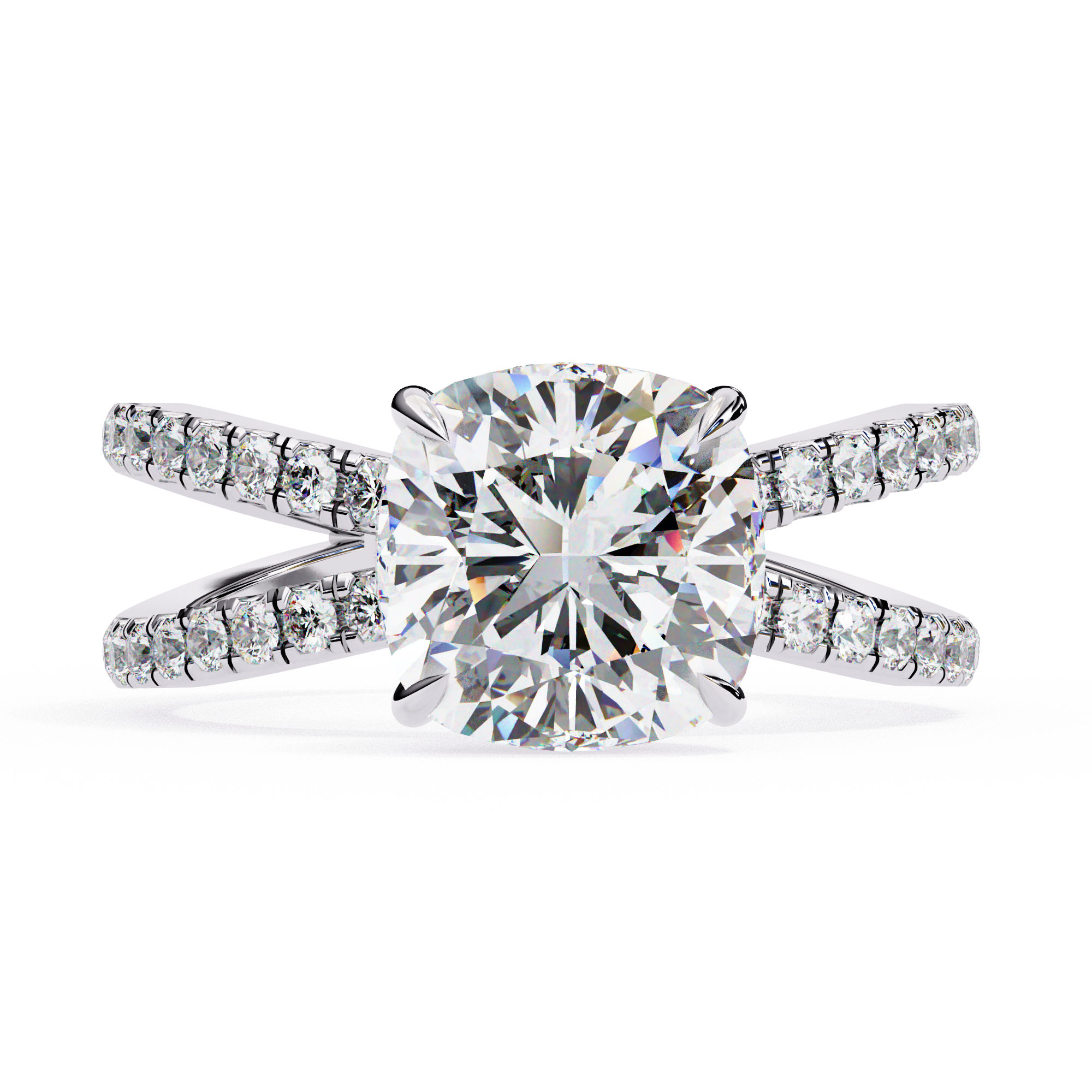 Hearts On Fire Camilla Criss-Cross Diamond Engagement Ring