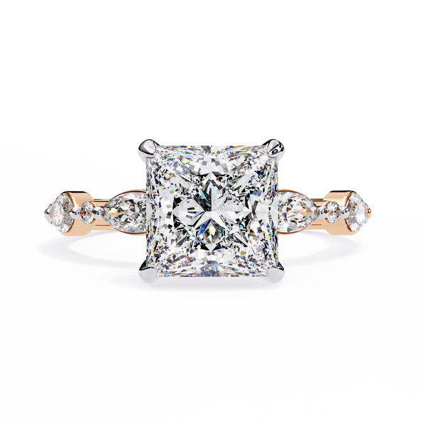 Renaissance Princess Cut Solitaire Diamond Ring