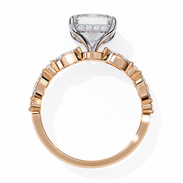 Renaissance Princess Cut Solitaire Diamond Ring