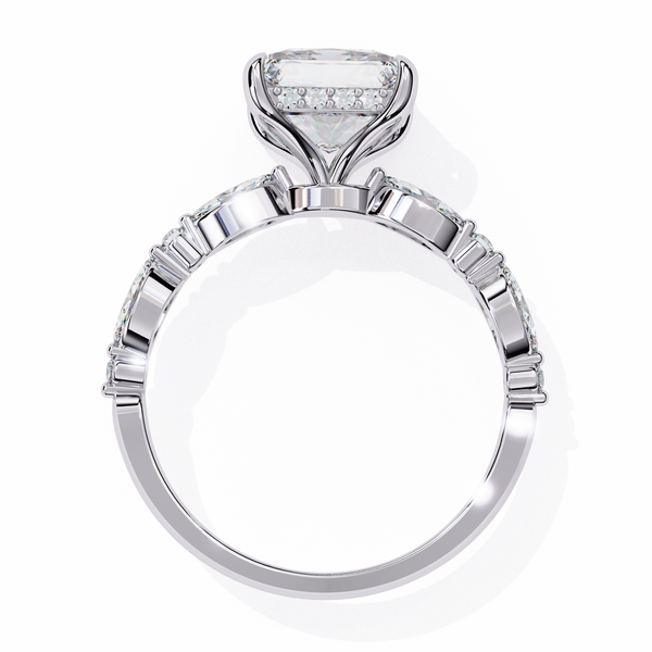 Renaissance Princess Cut Solitaire Diamond Ring