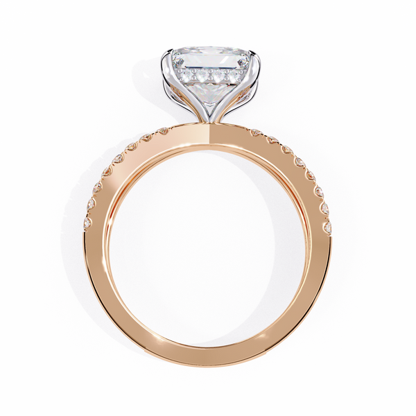 Split Shank Princess Solitaire Ring