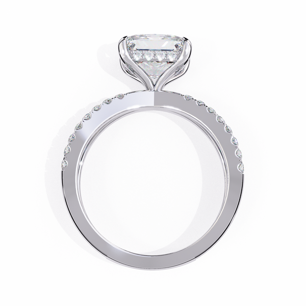 Split Shank Princess Solitaire Ring