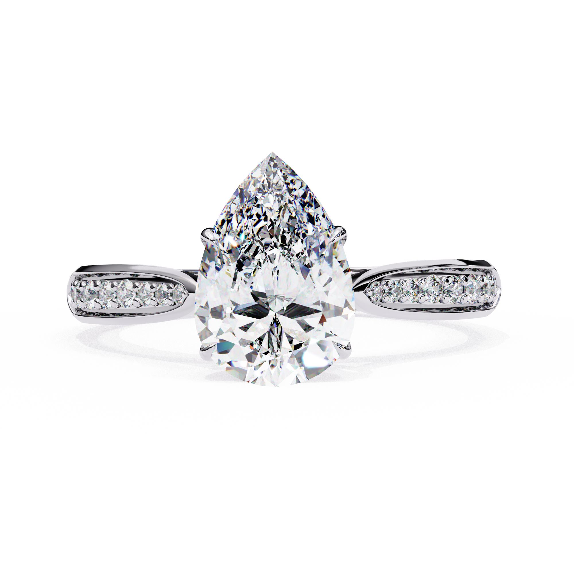 The Aurelian Pear Soloitaire Ring