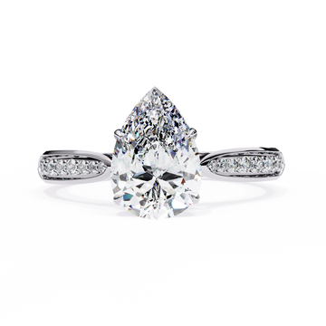 The Aurelian Pear Soloitaire Ring