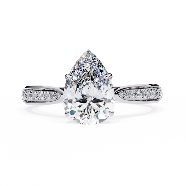 The Aurelian Pear Soloitaire Ring