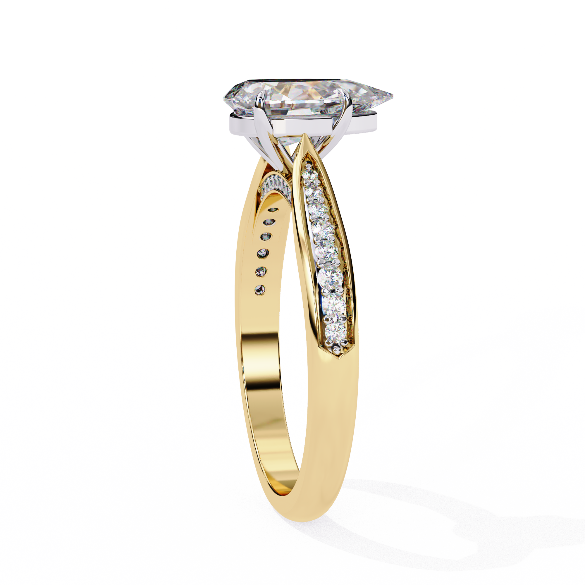 The Aurelian Pear Soloitaire Ring