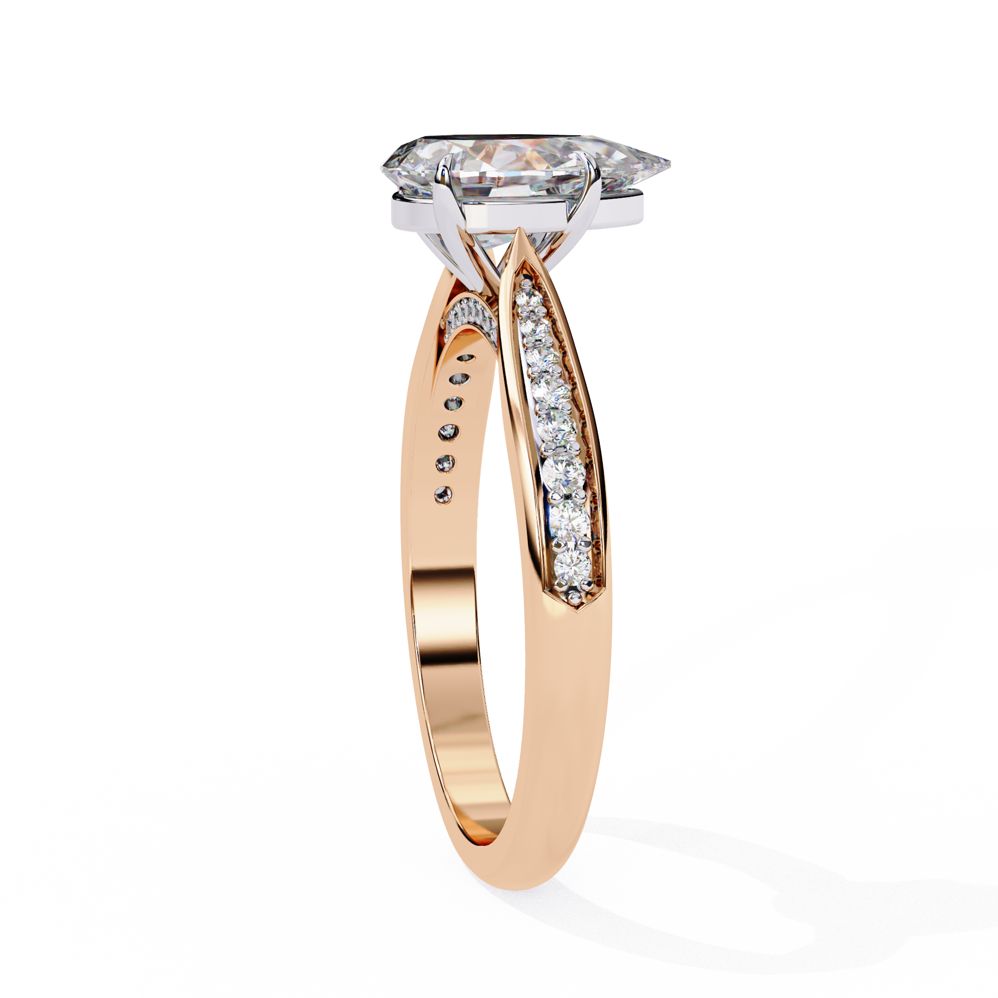 The Aurelian Pear Soloitaire Ring