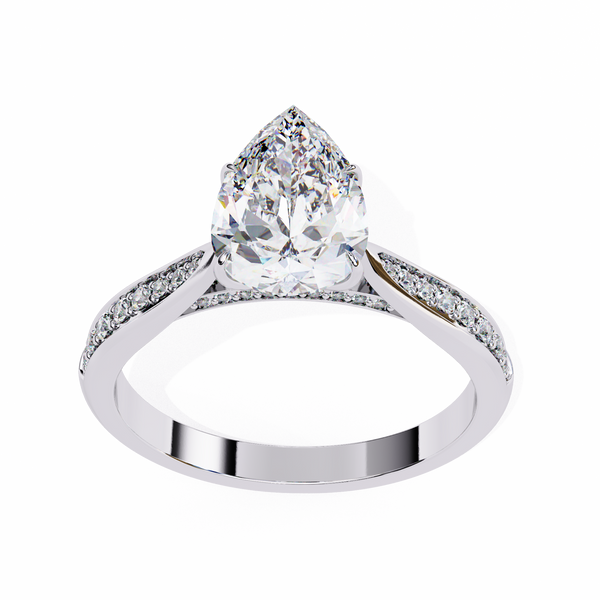 The Aurelian Pear Soloitaire Ring