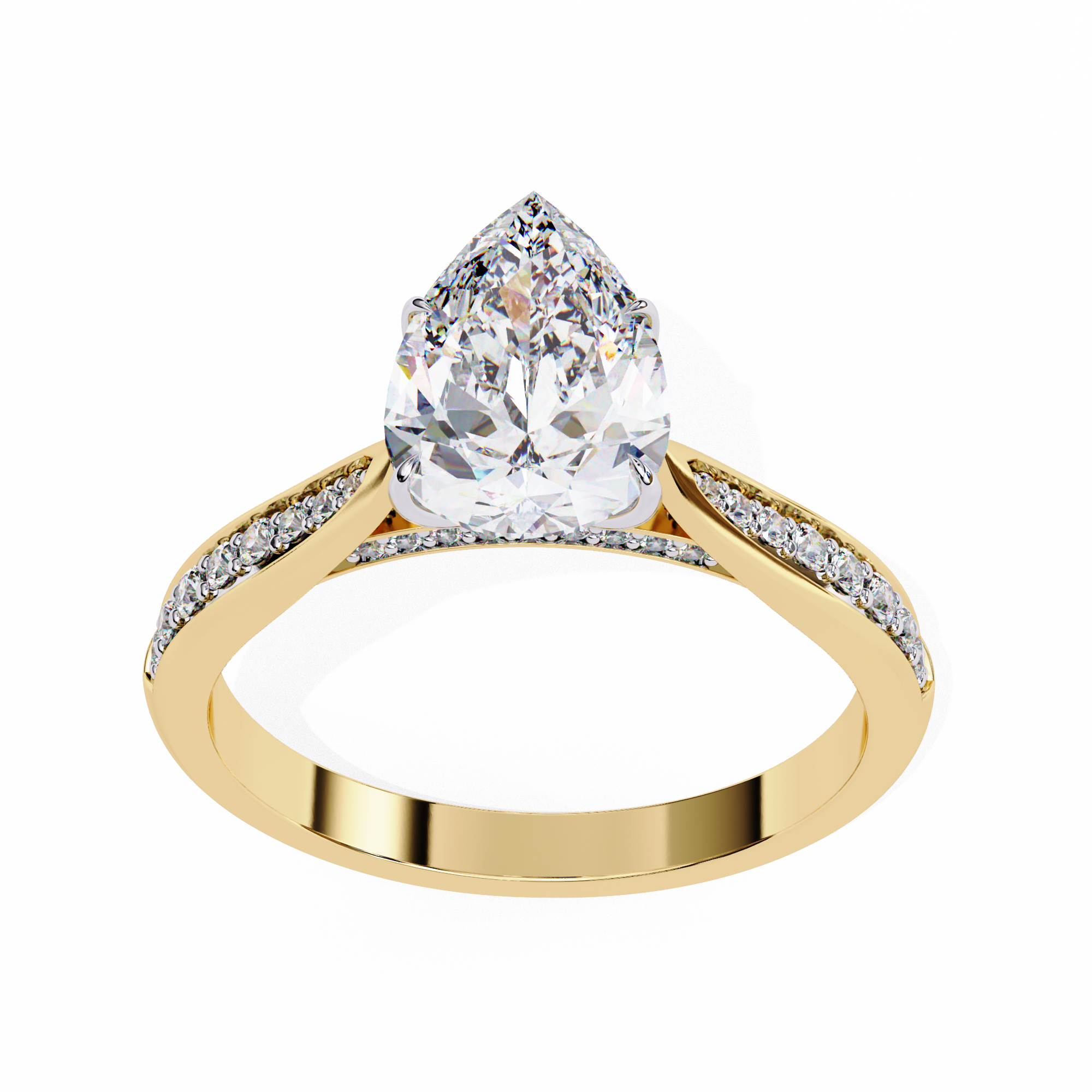The Aurelian Pear Soloitaire Ring