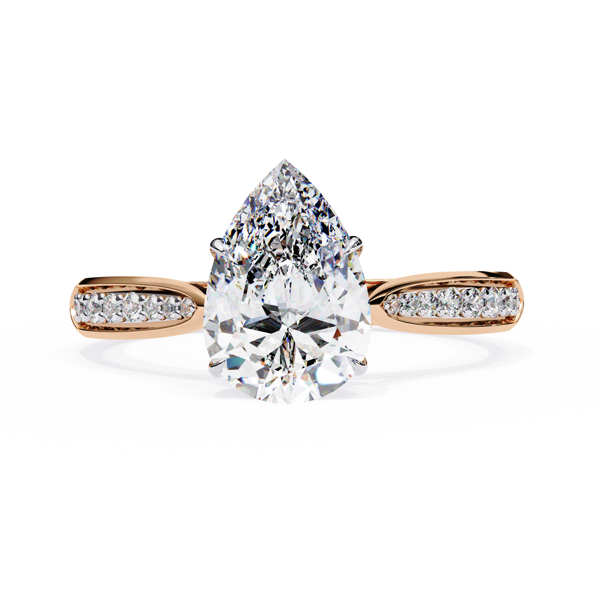 The Aurelian Pear Soloitaire Ring