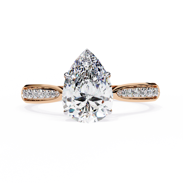 The Aurelian Pear Soloitaire Ring