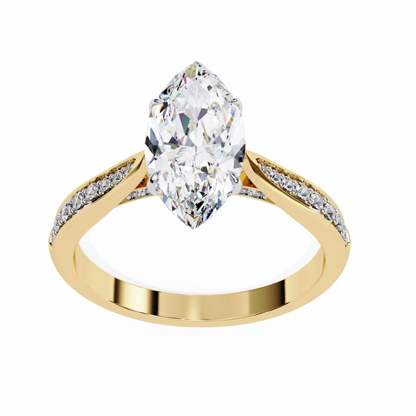 Aurora Embrace Solitaire Ring