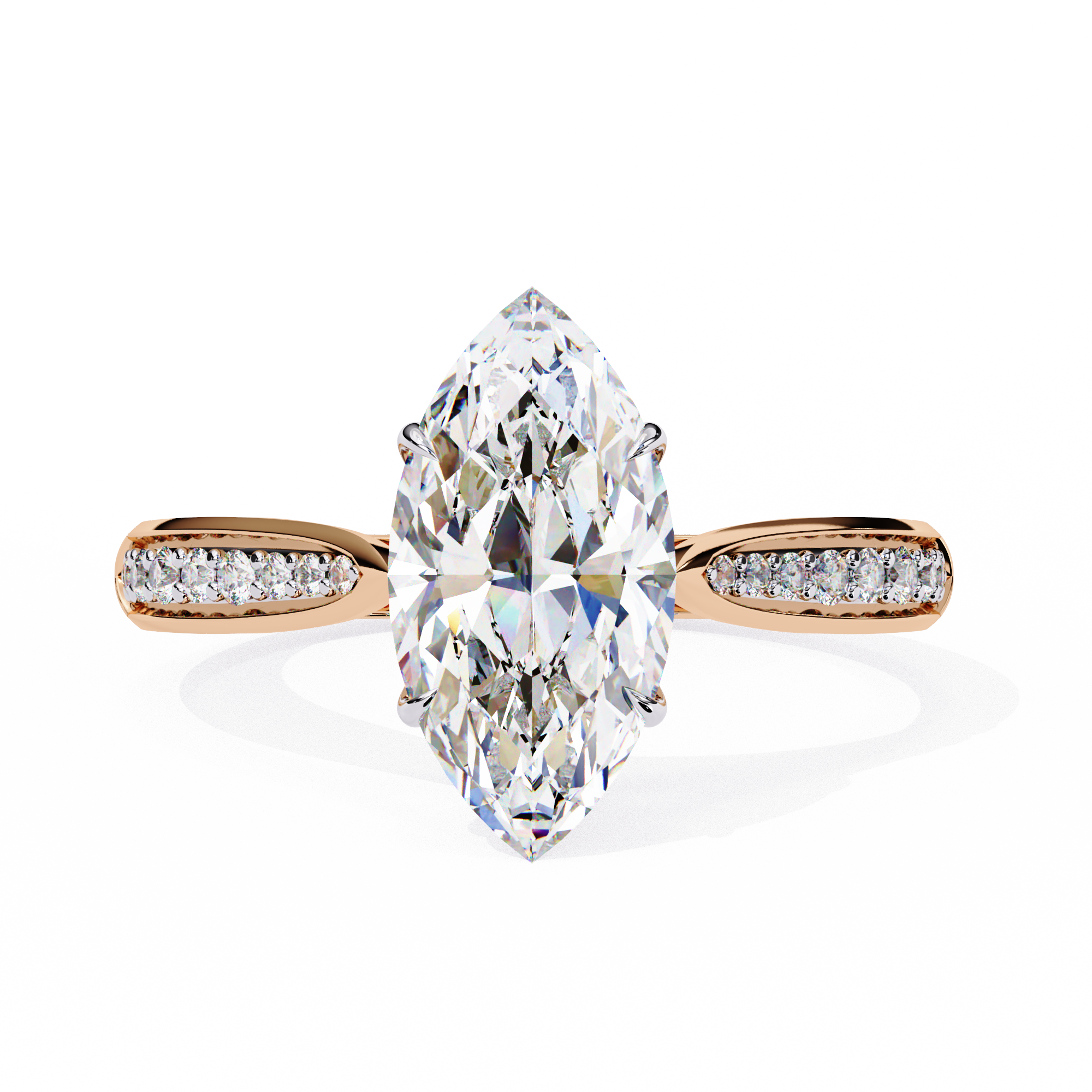 Aurora Embrace Solitaire Ring