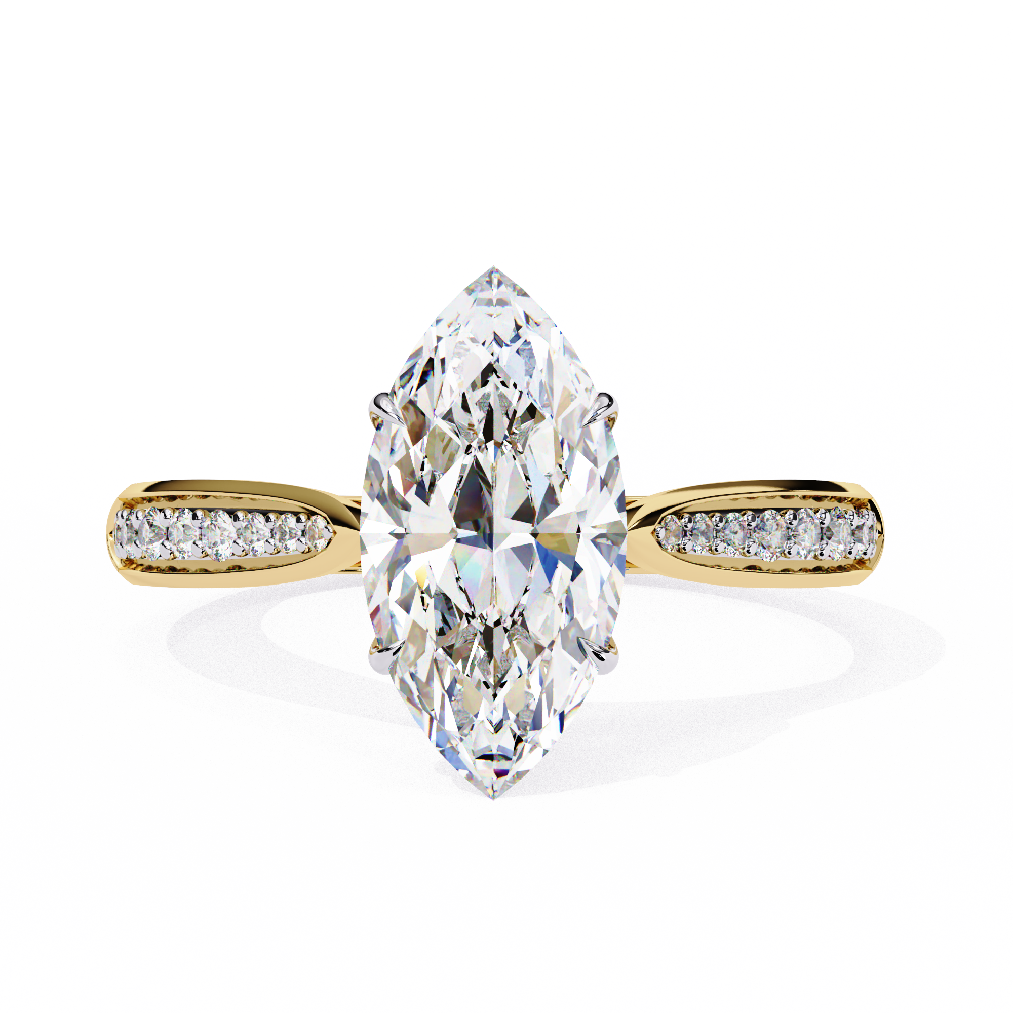 Aurora Embrace Solitaire Ring