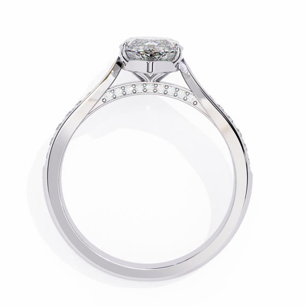 Aurora Embrace Solitaire Ring