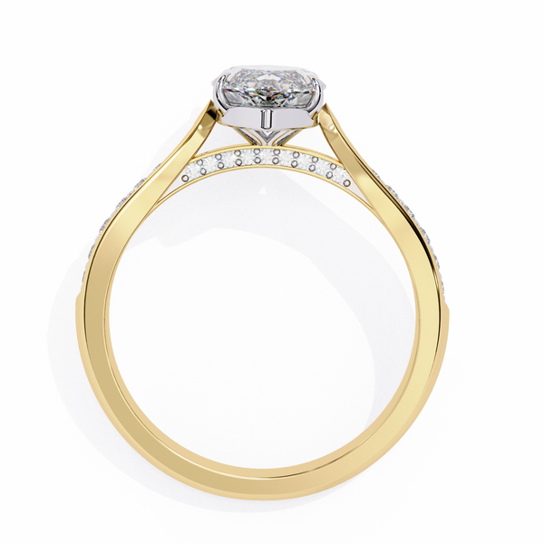 Aurora Embrace Solitaire Ring