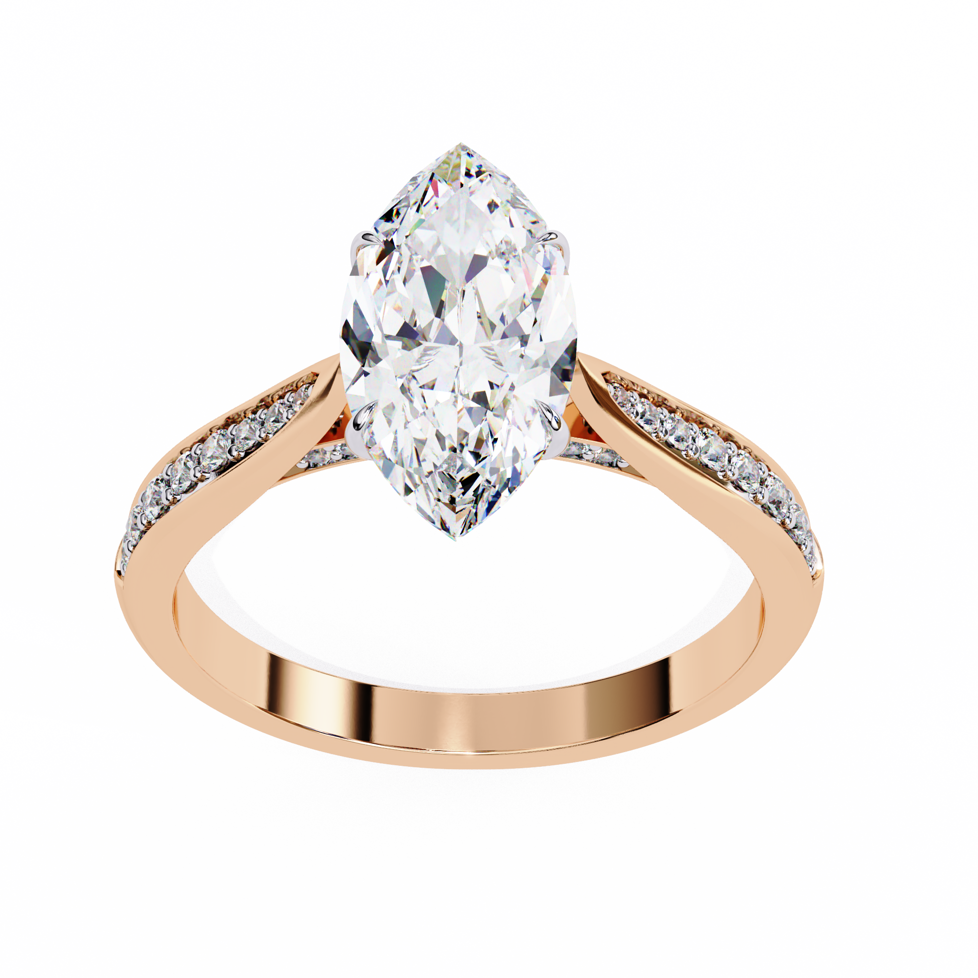 Aurora Embrace Solitaire Ring