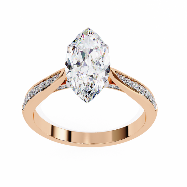 Aurora Embrace Solitaire Ring