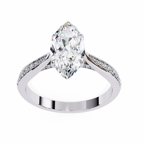 Aurora Embrace Solitaire Ring