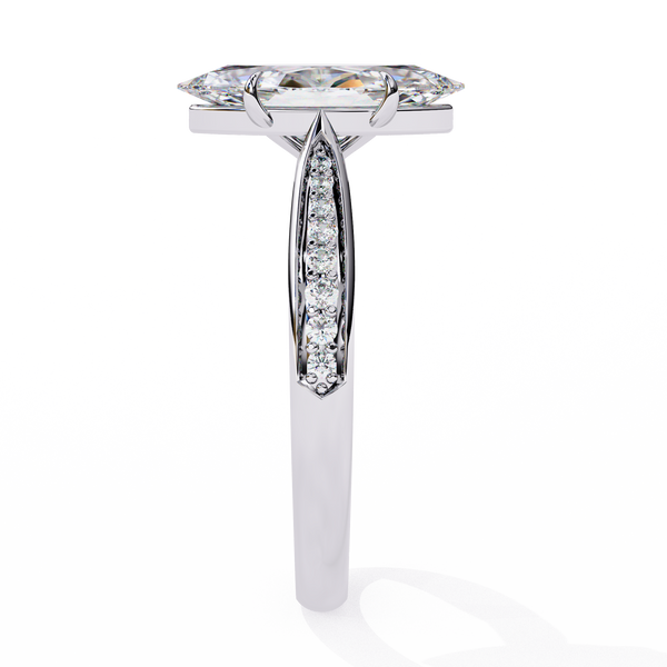 Aurora Embrace Solitaire Ring