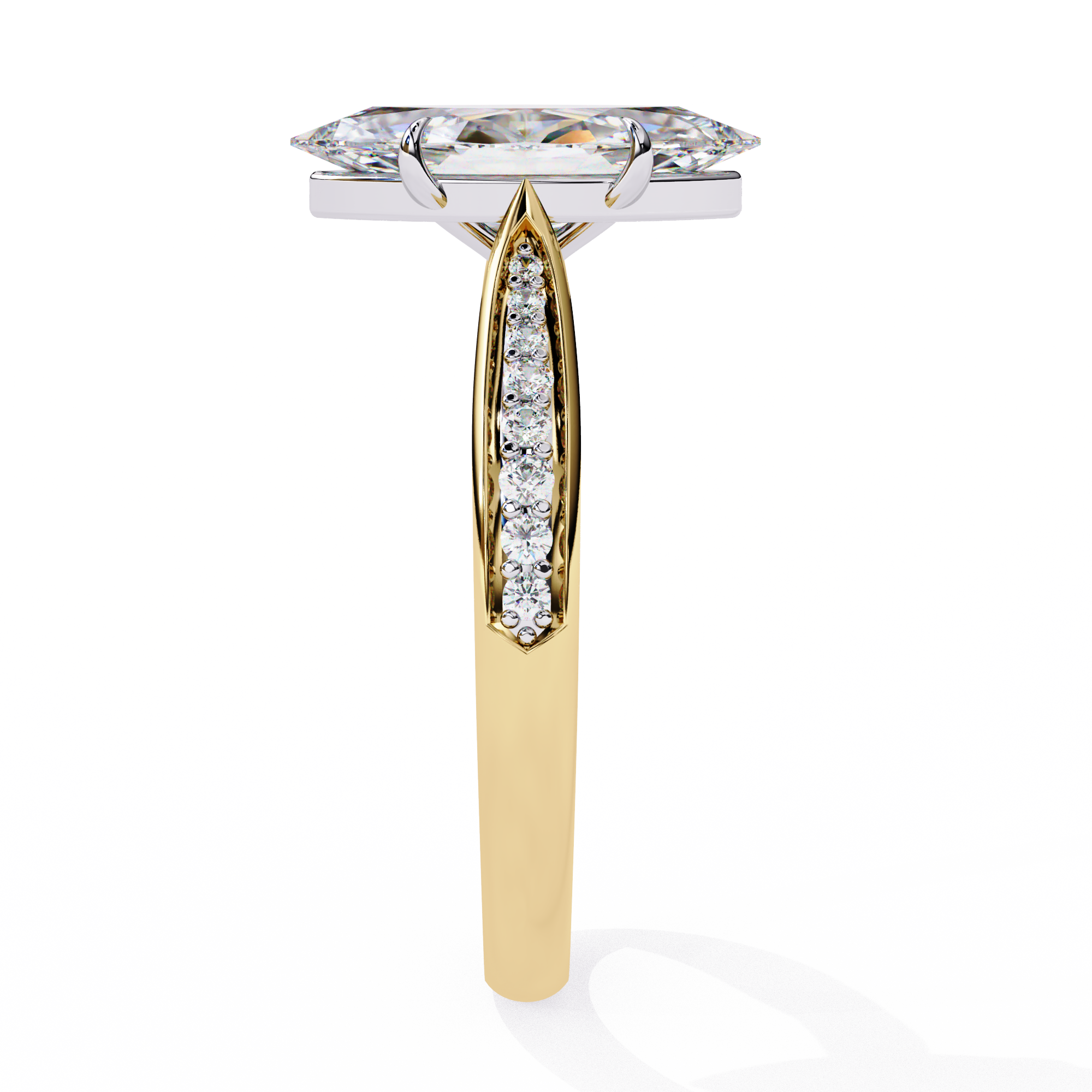 Aurora Embrace Solitaire Ring