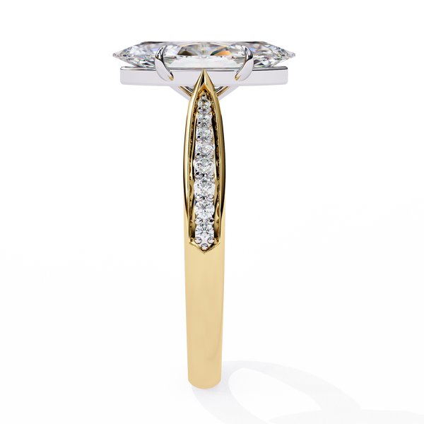 Aurora Embrace Solitaire Ring