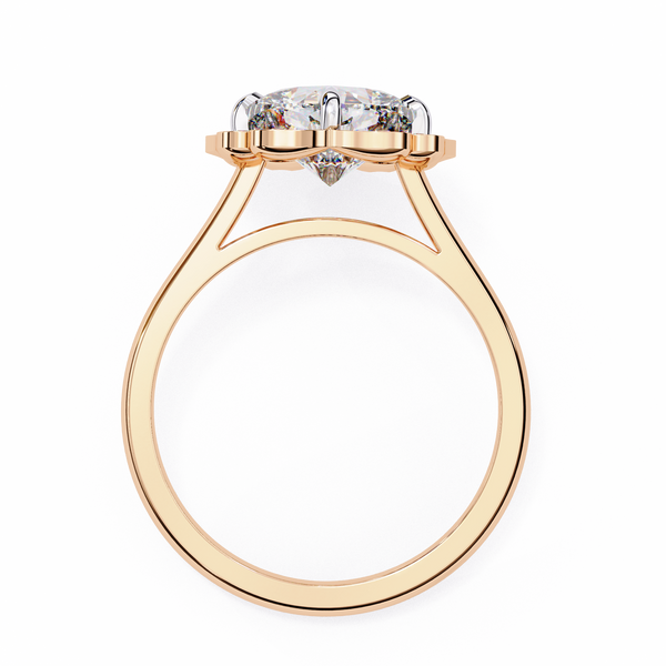 Delicate Petal Diamond Ring