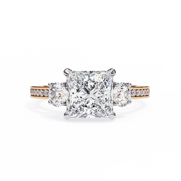 Three-Stone Sparkle A.JAFFE Engagement Ring