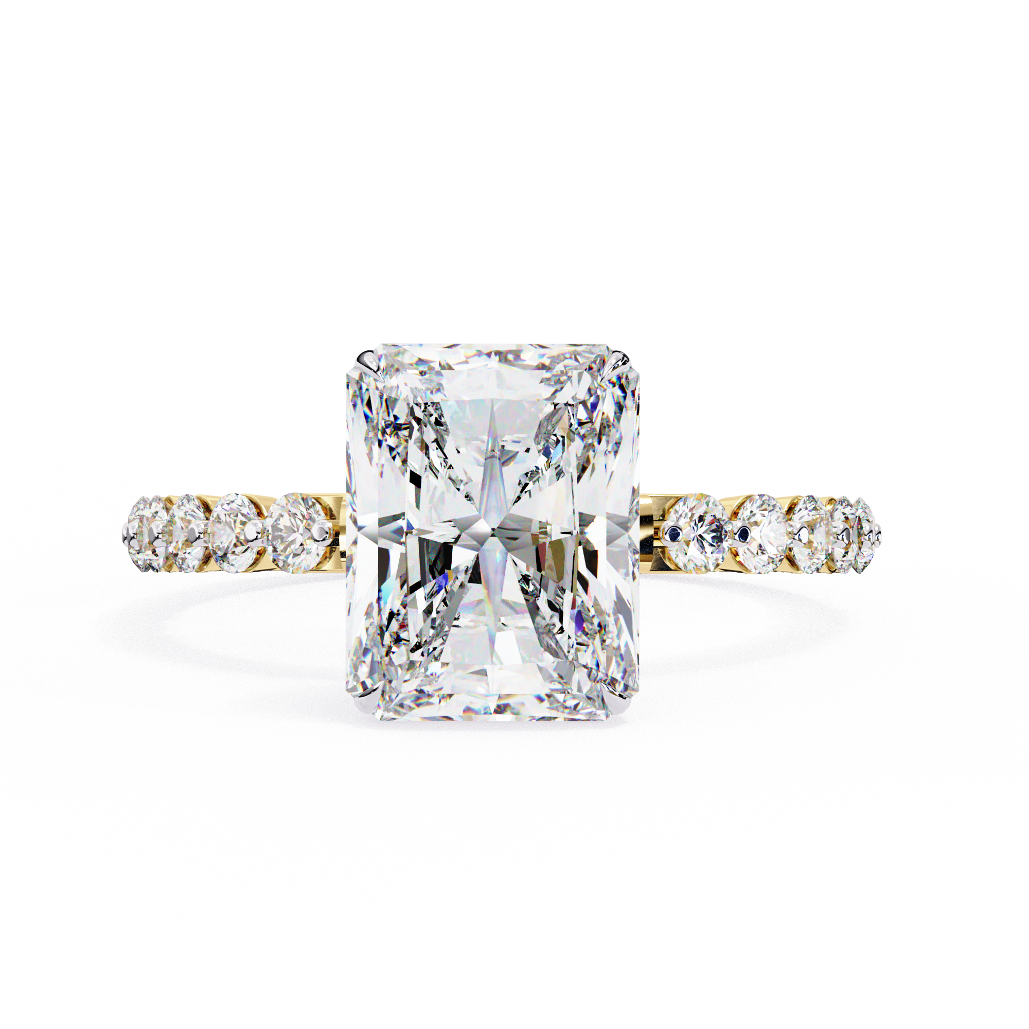 Luxury Radiant Cut Diamond Rin